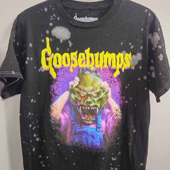 Other - Goosebumps Graphic T-Shirt – Vintage Style | Monster Mask Design | Black Bleach
